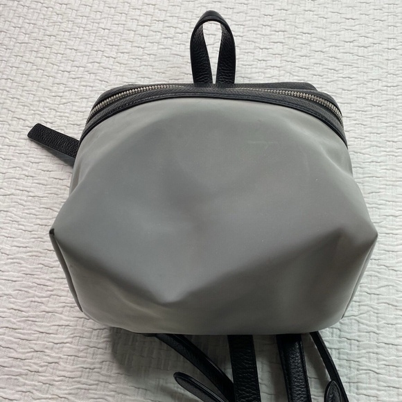 KARA DESIGNER VERY RARE Backpack Genuine Pebble Leather Silver Reflective Small